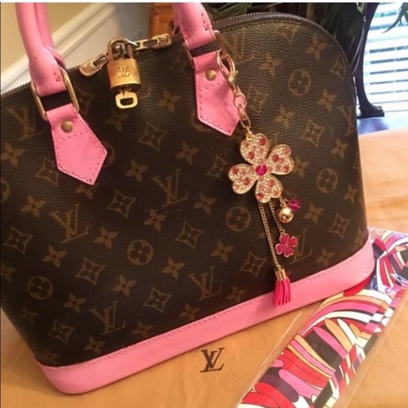 Louis Vuitton vintage Alma Satchel Pink - Picture 3 of 8